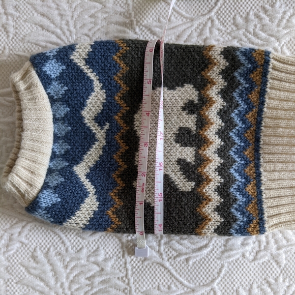2/$18 Polar Bear Knitted Dog Sweater - Picture 5 of 6